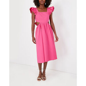 Tuckernuck Pink Ruffle Sleeve Dress